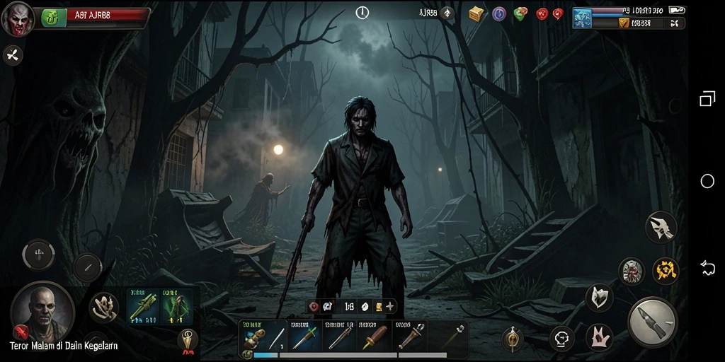 Screenshot gameplay AJR88 dengan nuansa Horror yang mencekam.