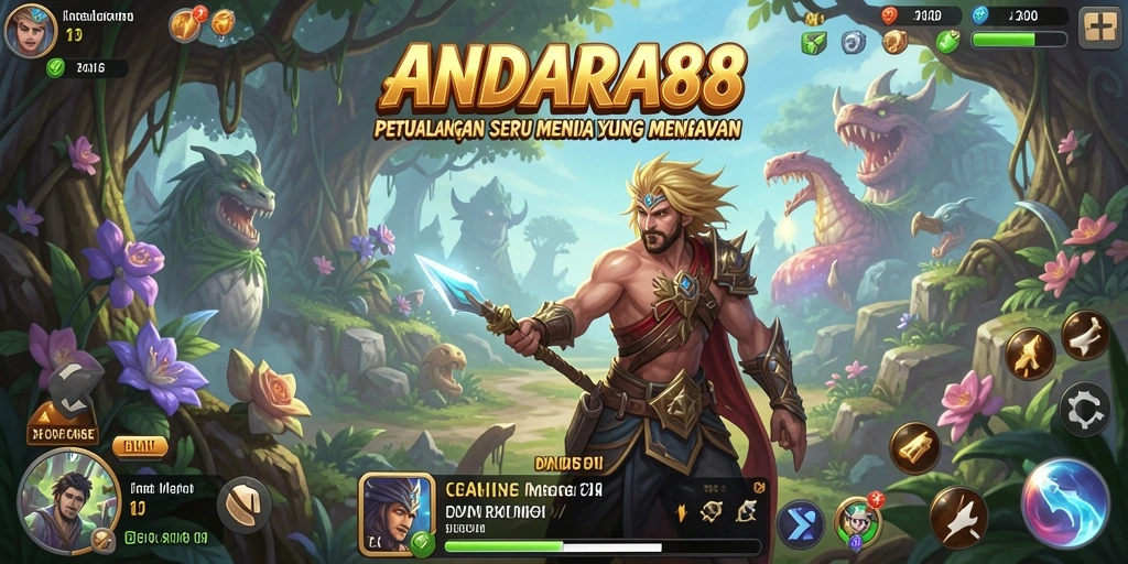 Screenshot menampilkan aksi mendebarkan dalam permainan ANDARA88.