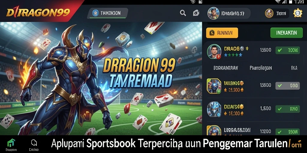Tampilan utama DRAGON99 dengan berbagai opsi taruhan olahraga.
