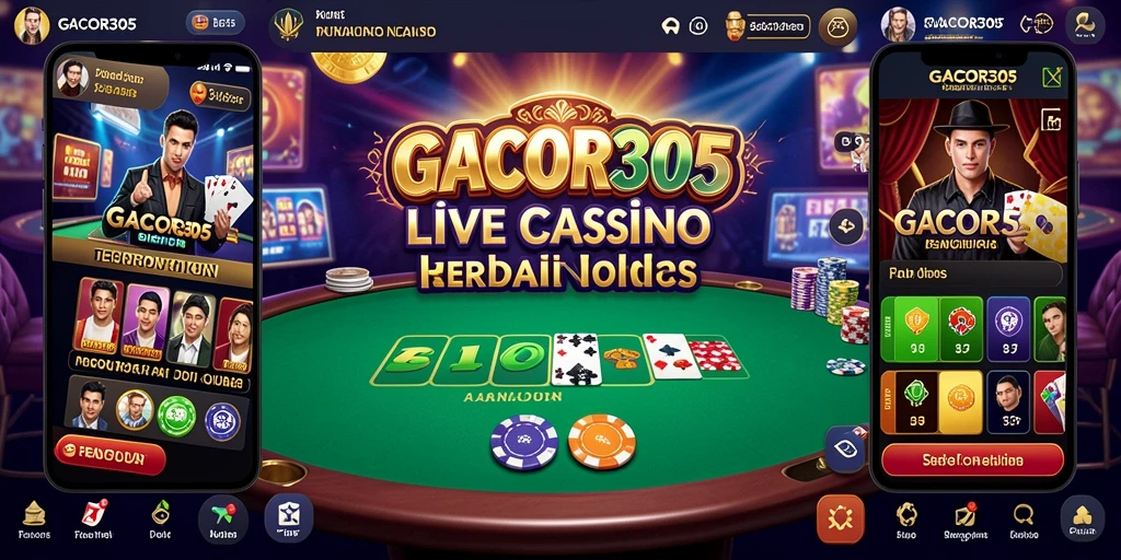 Tampilan menarik dari gameplay Live Casino di GACOR305.