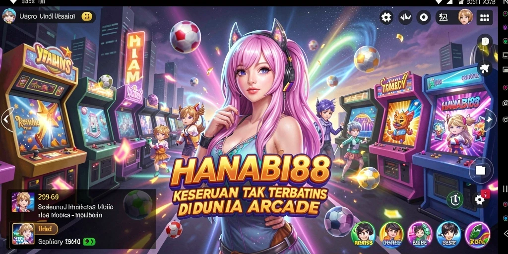 Screenshot utama HANABI88 menampilkan aksi gameplay Arcade yang seru.