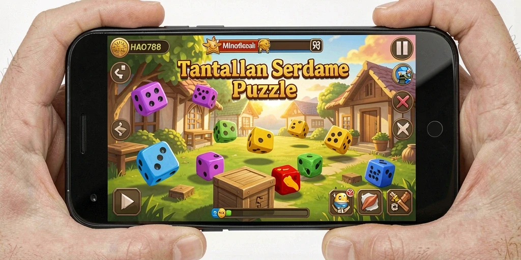 Screenshot menunjukkan gameplay menantang dalam HAO788.
