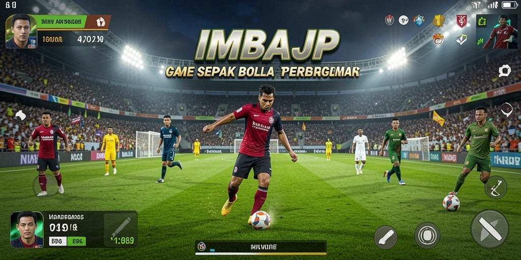 Gameplay mendebarkan di lapangan sepak bola IMBAJP.
