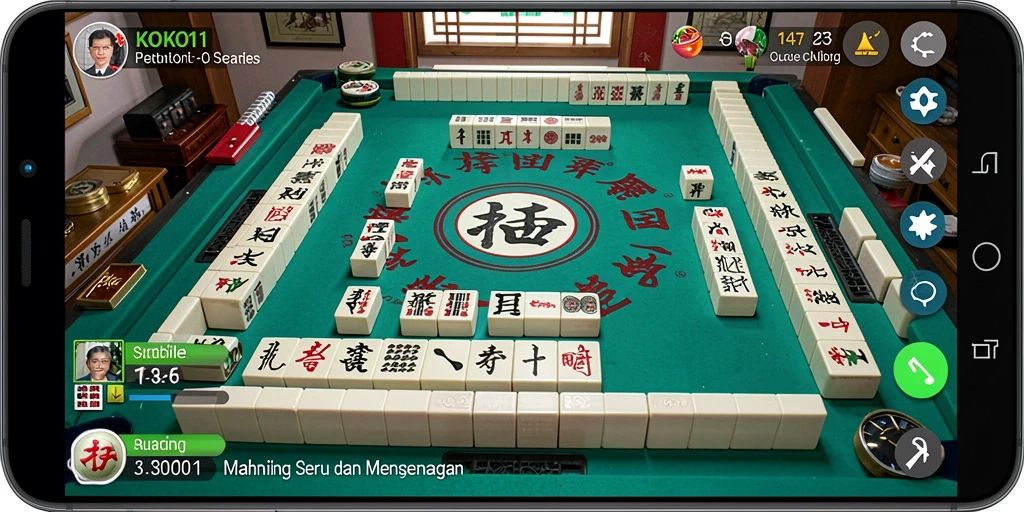 Tampilan screenshot gameplay KOKO11 menampilkan keseruan permainan Mahjong.