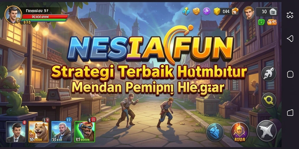 Tampilan menarik dari gameplay strategi di NESIAFUN.