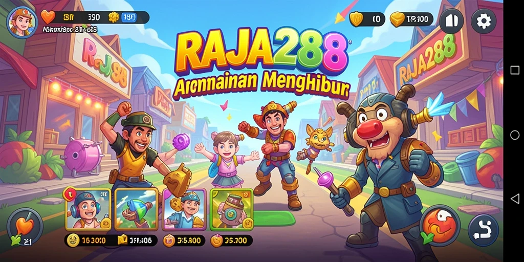 Screenshot utama RAJA288 menampilkan gameplay seru dan interaktif.