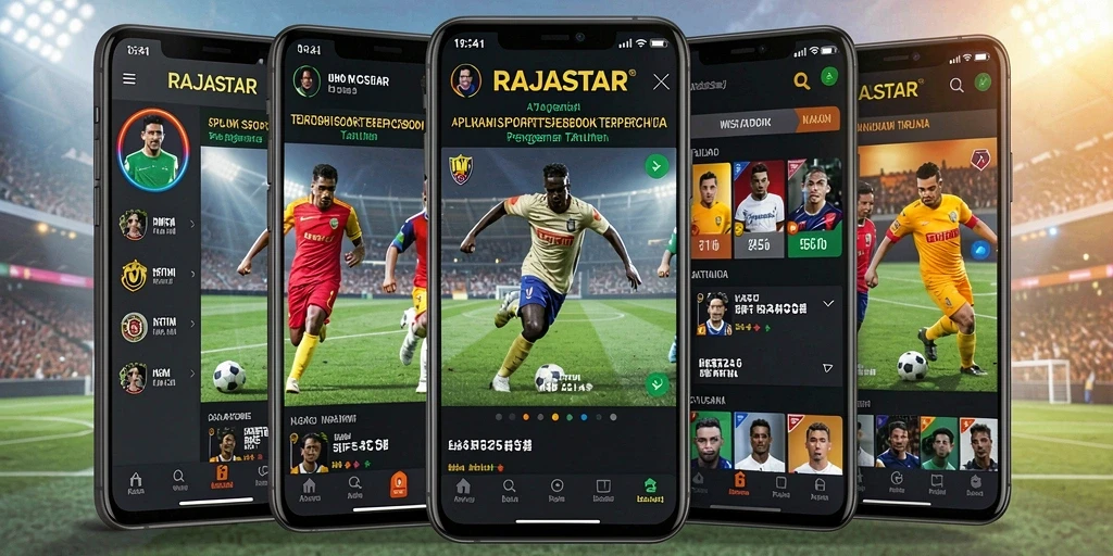 Tampilan menarik dari gameplay RAJASTAR yang menampilkan taruhan olahraga nyata.