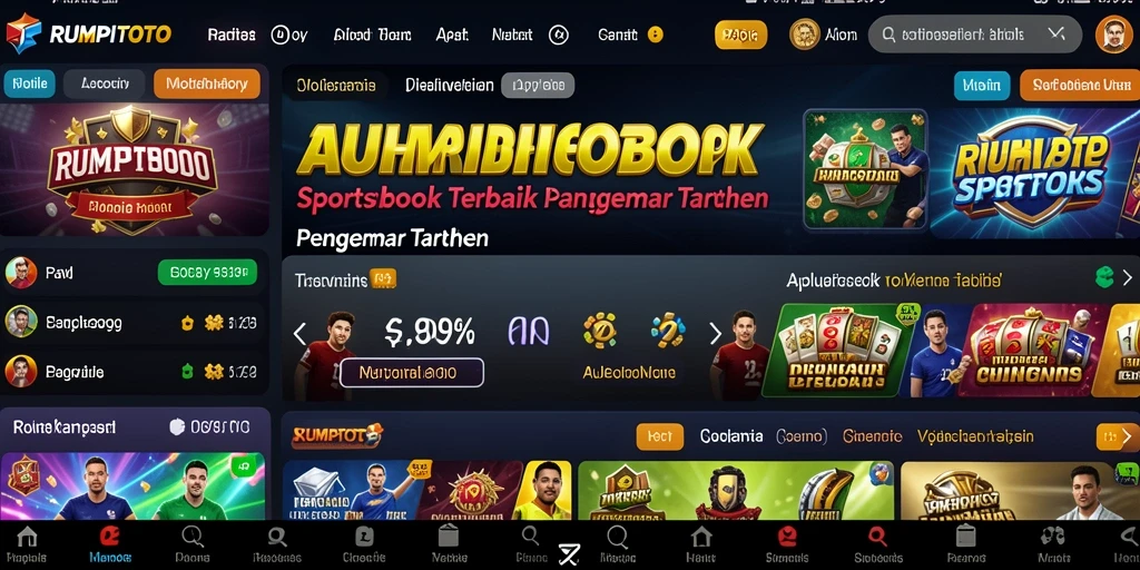 Tampilan menarik dari gameplay RUMPITOTO dalam taruhan olahraga.