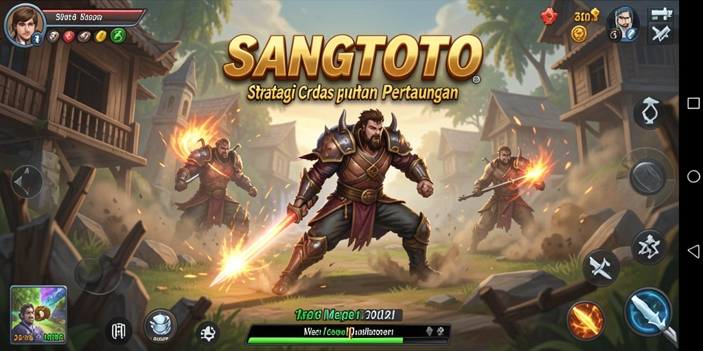 Tampilan gameplay SANGTOTO yang menakjubkan dalam strategi pertempuran.