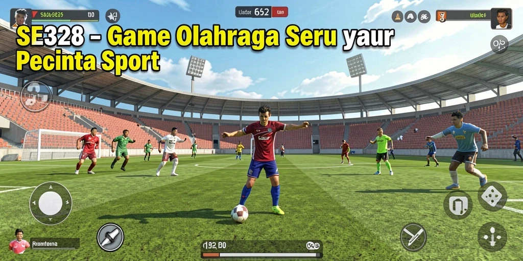 Tampilan gameplay SE328 yang menegangkan dan penuh aksi olahraga.