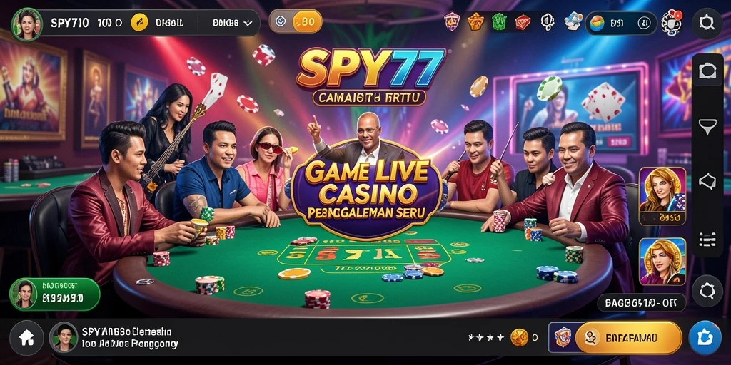 Tangkapan layar gameplay SPY77 yang mendebarkan di Live Casino.