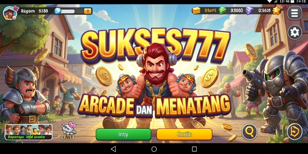 Screenshot gameplay SUKSES777 menampilkan aksi menarik dalam permainan Arcade.