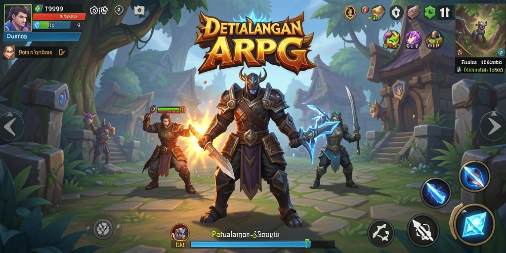 Tangkap momen seru dalam pertarungan ARPG yang mendebarkan.