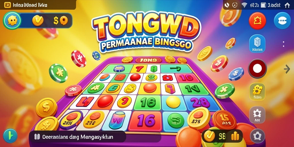 Tampilan utama gameplay Bingo di TONGWD yang seru dan interaktif.