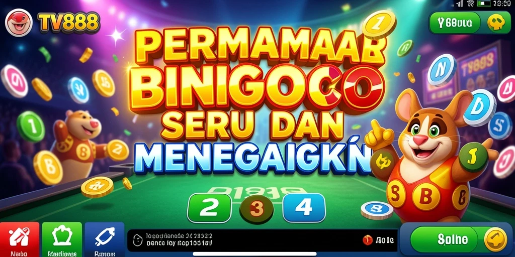 Tampilan gameplay seru dan interaktif di TV888 Bingo.